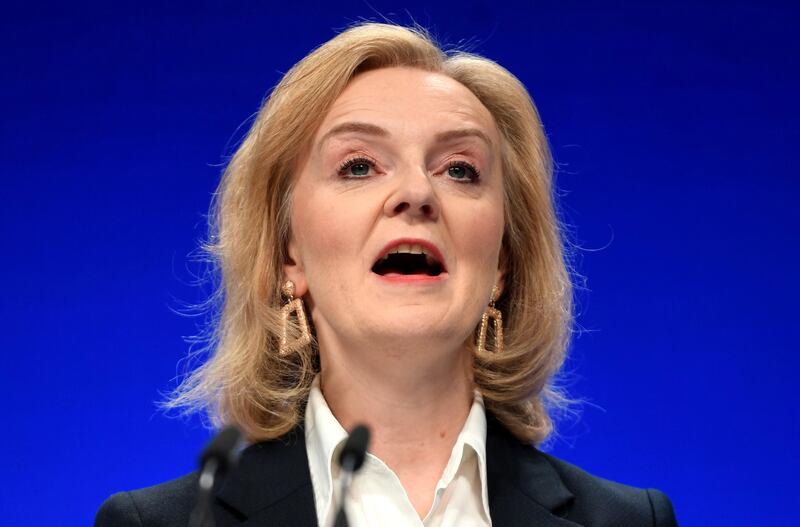 UK Foreign Secretary Liz Truss told a Conservative Party conference fringe event that Britain is negotiating "a full pipeline" of trade deals. EPA