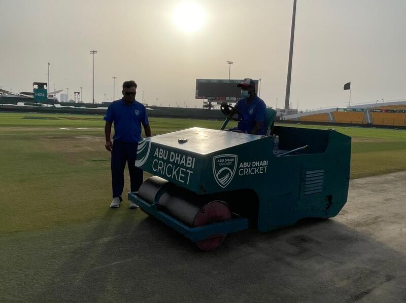Abu Dhabi Cricket's head groundsman Mohan Singh.