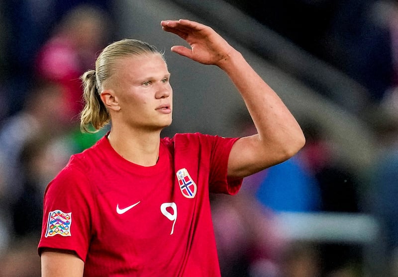 Erling Haaland has scored 21 goals in 23 games for Norway. Reuters