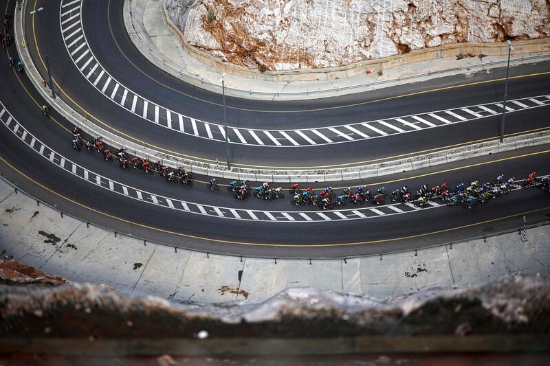 Stage four of the Tour of Oman, shortened to 104km due to bad weather in Muscat. AFP