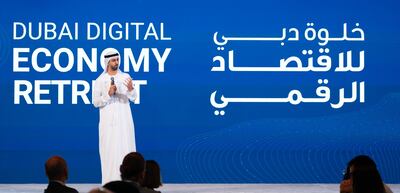 Omar Al Olama, Minister of State for Digital Economy, AI and Remote Working System, said the private sector is playing a key role in accelerating digital transformation. Courtesy: Dubai Government Media Office