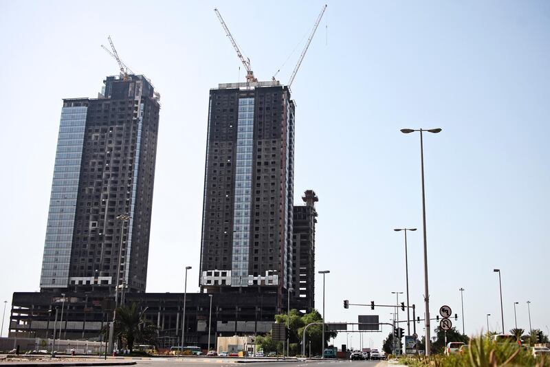 Abu Dhabi, UAE, September 2, 2014: 

Seen here is Meena Plaza. The project has been under construction for quite some time. This is for a Business story by Lucy Barnard. 

Lee Hoagland/The National


