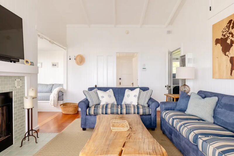 'Our Santa Barbara County beach house is our home away from home, especially when we're in need of some R&R (you fellow parents know what we're talking about),' the listing said