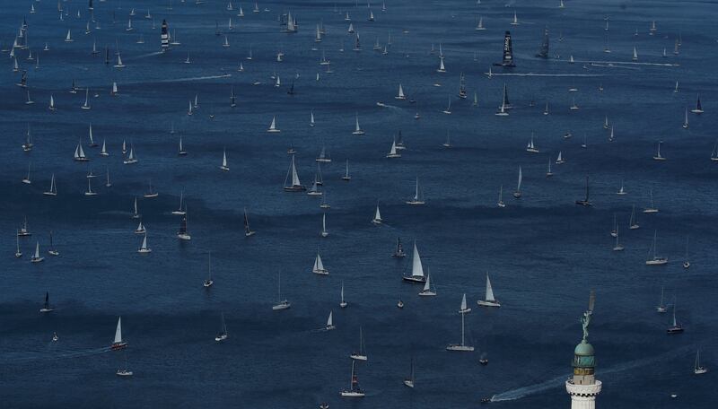 Barcolana Sailing Regatta at Trieste, Italyon Sunday, October 10. Reuters