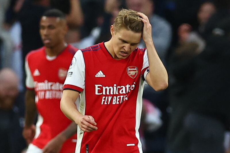 Martin Odegaard - 5: Had game’s first shot on goal straight at keeper from distance but in-form midfielder saw his influence kept to minimum. Should have pulled back to 3-1 but side-footed straight to Lloris. Booked for fouling Moura. Reuters