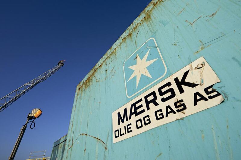 An AP Moller-Maersk's oil rig in the North Sea named Halfdan. The Danish company is splitting its container shipping and energy operations into two independent entities. Claus Bonnerup / AP