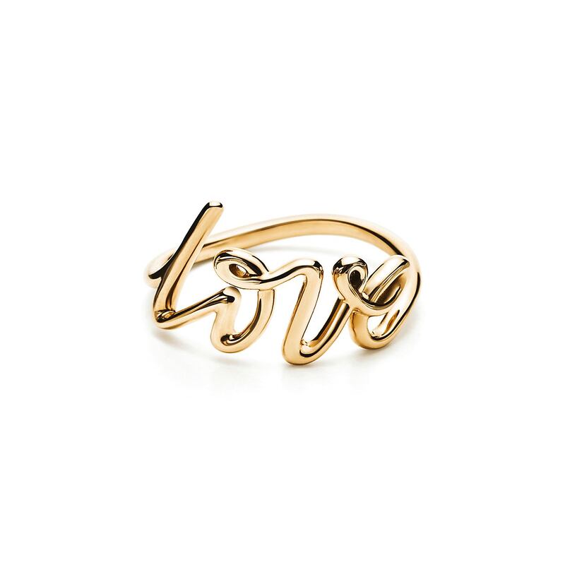 Paloma Graffitti Love ring, Dh2,378, Tiffany & Co. Photo: Tiffany & Co