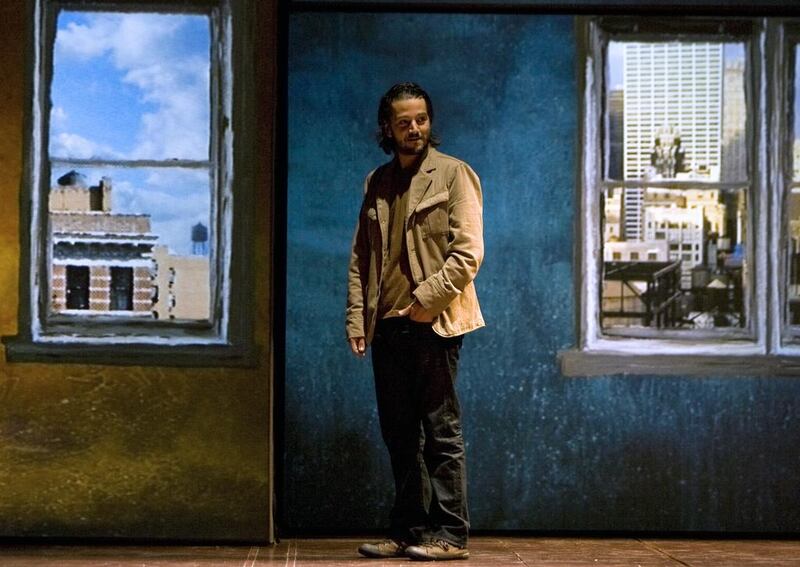 Mexican actor Diego Luna performs in an earlier US production of  Good Canary, also directed by John Malkovich. Alfredo Estrela / AFP / Luis Acosta