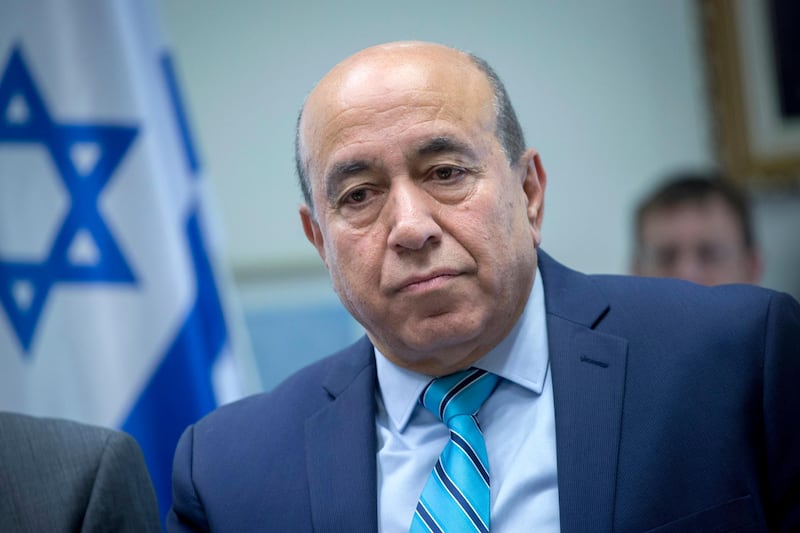epa06917226 A picture made available on 29 July 2018 shows Zouheir Bahloul, Israeli Arab Knesset member for Zionist Union, during a meeting at the Israeli Knesset (Parliament) in Jerusalem, Israel, 05 December 2016 (issued 29 July 2018). Bahloul on 28 July 2018 resigned from his Knesset parliament seat as an act of protest against the Nationality Law.  EPA/Miriam Alster ISRAEL OUT