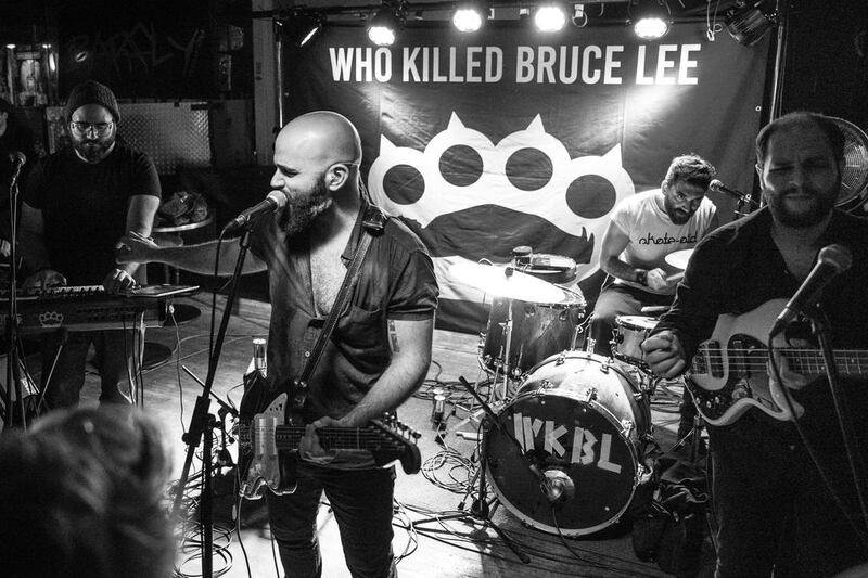 From left to right, Who Killed Bruce Lee's Hassib Dergham (keyboards); Wassim Bou Malham (guitar), Malek Rizkallah (drums) and Pascal Sarkis (bass).