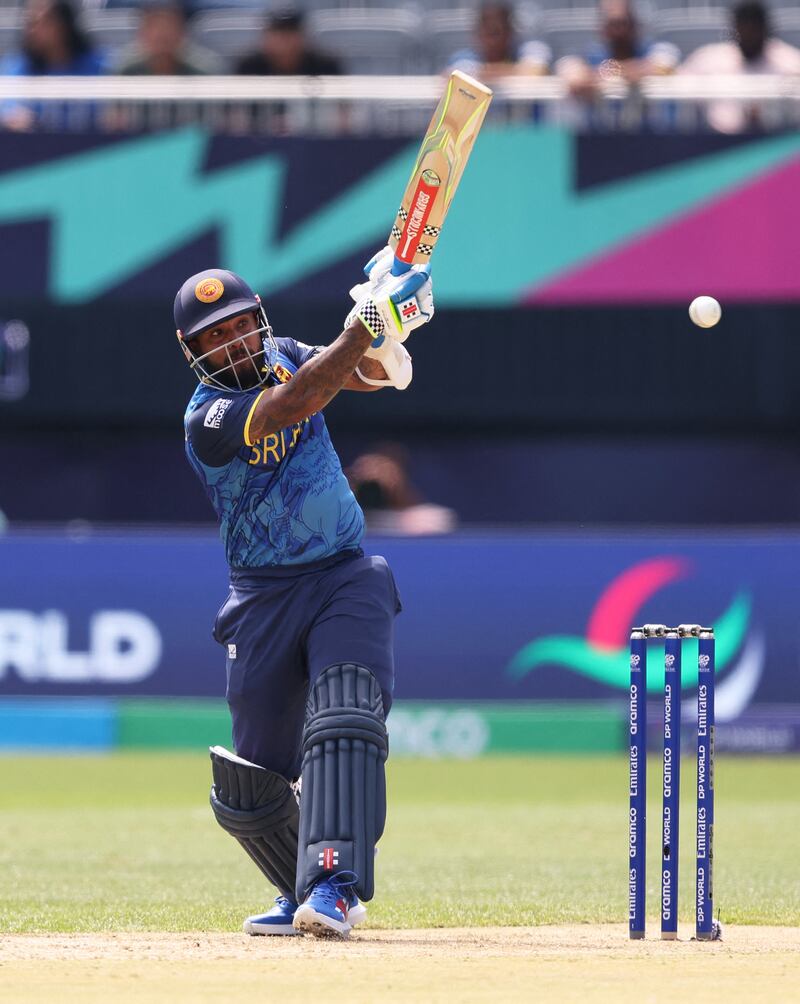 Kusal Mendis top-scored for Sri Lanka with 19 off 30 balls but his team was bowled out for just 77. AFP