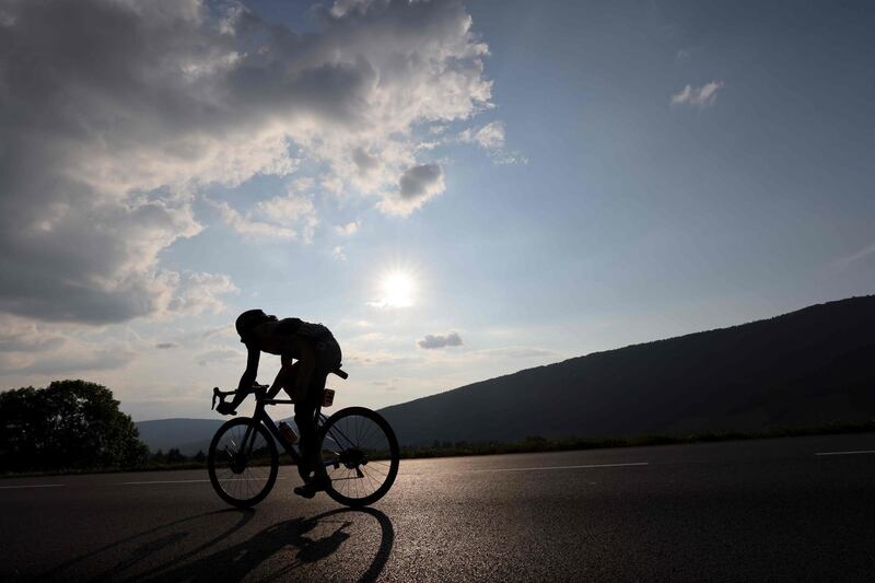 French rider Jerome Cousin during the 164km-long Stage 16  between La Tour du Pin and Villard-de-Lans. AFP