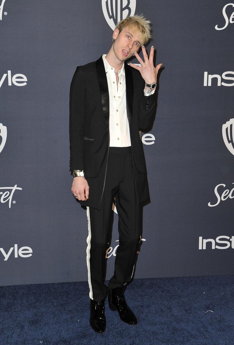Machine Gun Kelly attends the 21st Annual InStyle And Warner Bros. Pictures Golden Globe afterparty in Beverly Hills, California on January 5, 2020. AP