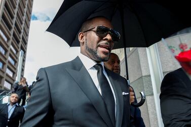 R&B star R Kelly leaves the Chicago courthouse on Friday. Reuters