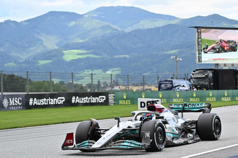 Mercedes driver George Russell who finished fourth. AFP