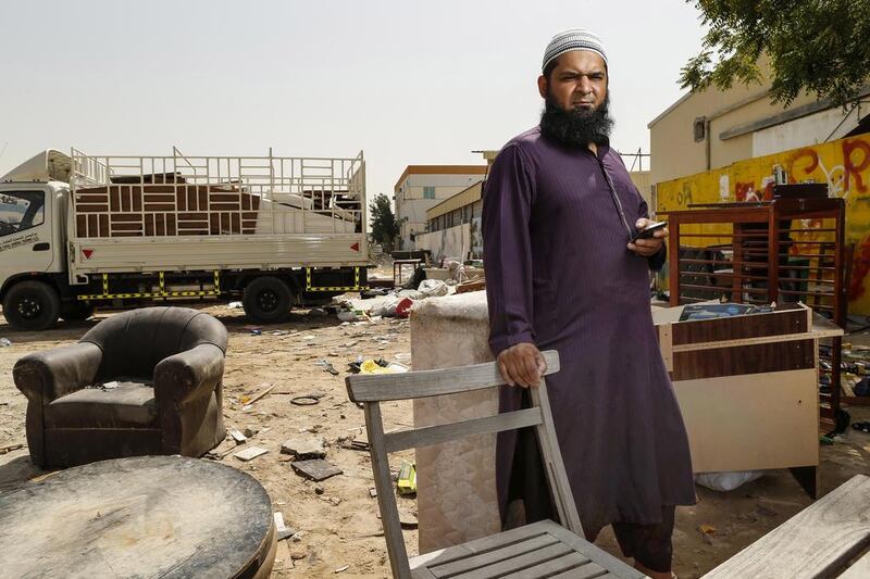 Five years ago, Faisal Khan had one lorry and a couple of workers – he now employs 100. Antonie Robertson / The National