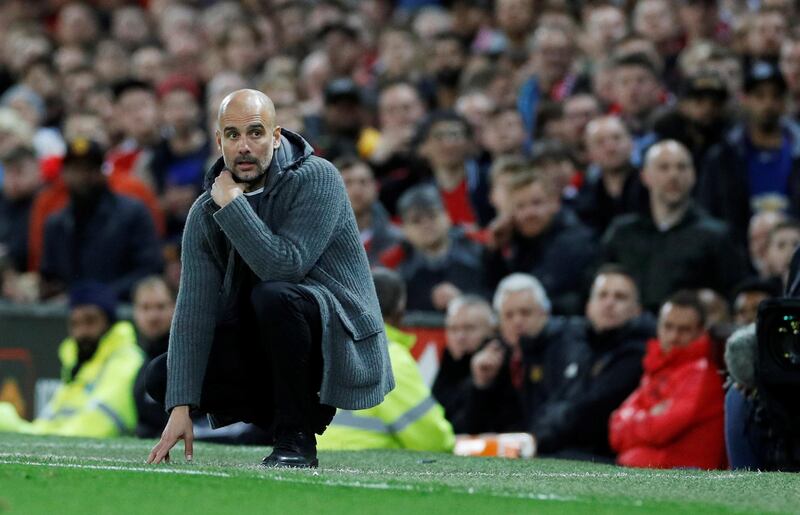 Burnley 0 Manchester City 2, Sunday, 5.05pm. Turf Moor can be a tough away day for sides, City did not win there in the league last season as they were held to a draw. But Pep Guardiola, pictured, is on a roll and his side can take a step closer to retaining the Premier League here. Reuters