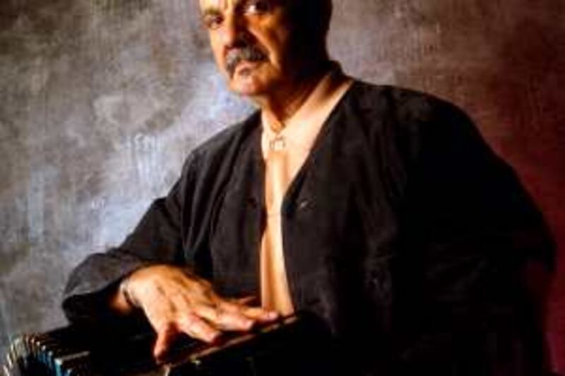 1989, New York, New York, USA --- Tango Musician Astor Piazzolla --- Image by © William Coupon/Corbis