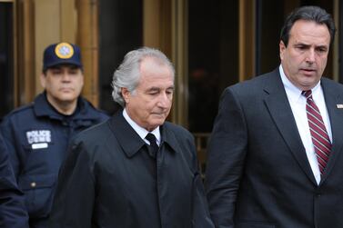 An analysis of Bernie Madoff's investment “trades” – which notoriously never actually took place – showed some deviation from Benford’s law. AFP