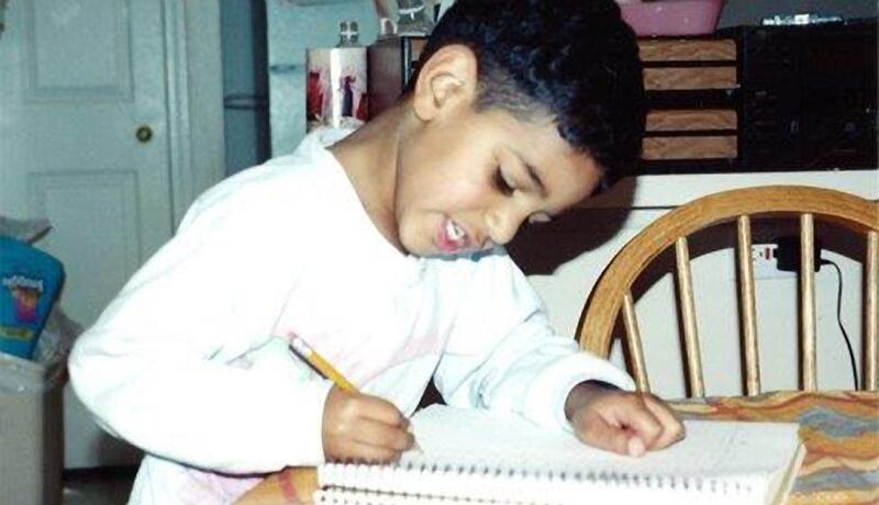 Mohamed Al Nowais struggled in school and his dyslexia was not identified until he was 12 during a holiday to the US. Courtesy Shereen Al Nowais