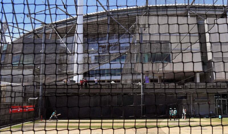 Australia train in the shadow of Melbourne Cricket Ground. AFP