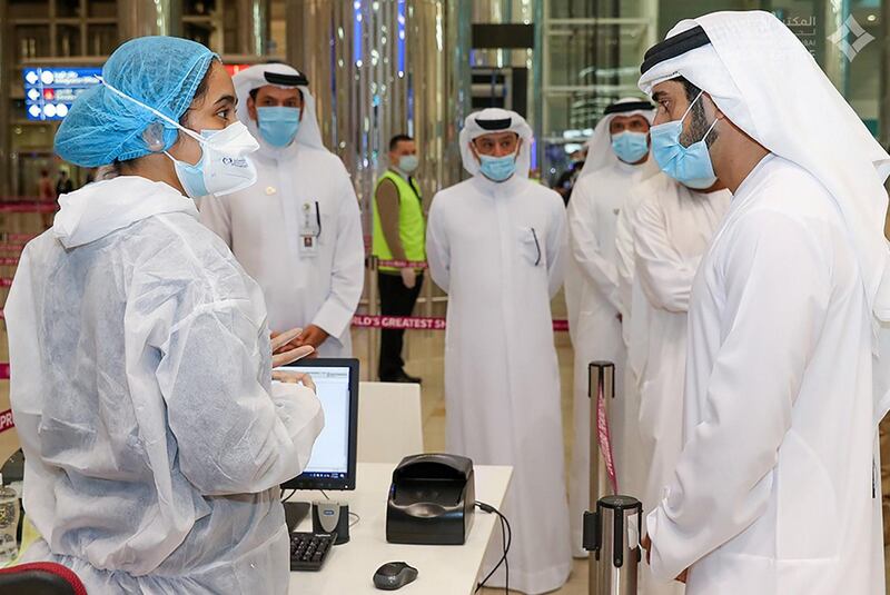 Sheikh Hamdan visits Dubai International Airport and reviews the preparations and preventive protocols in place to welcome tourists back.