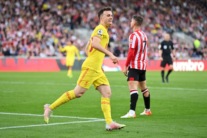 Diogo Jota - 7. The Portuguese was always dangerous and was unfortunate not to score more than one goal. His first touch let him down, though. Getty Images