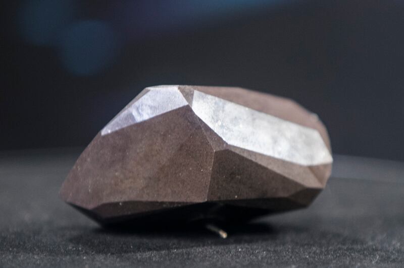 The stone has 55 facets and is believed to have extraterrestrial origins.