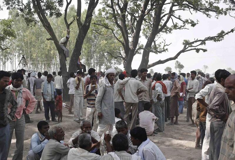 Two girls are gang raped, strangled and hung from a tree in northern India. The girls, aged 12 and 14, had gone to the fields to relieve themselves when they were abducted by four men. Villagers said the girls’ father had gone to police after the girls went missing. Hundreds of people from Katra village protested against police inaction after the girls were found hanging from a mango tree the following morning.