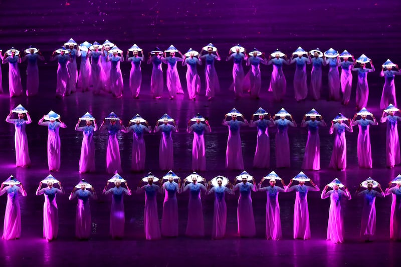 Dancers perform during the opening ceremony of the 31st Southeast Asian Games. AP