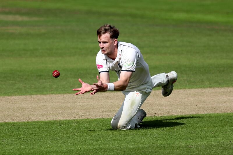 Warwickshire's Craig Miles catches out Harry Duke of Yorkshire during the County Championship match at Headingley on Wedesnday September 15. Getty