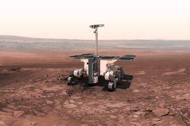 An artist's impression of the Rosalind Franklin rover being developed by the European Space Agency. Photo: European Space Agency
