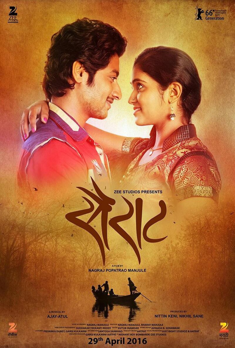 'Sairat' (2016) Written and directed by Nagraj Manule, 'Sairat' (Wild) is a hard-hitting film that tackles the subject of honour killings in India. Archie (Rinku Rajguru), the daughter of a rich and powerful politician, falls in love with the poor Parshya (Akash Thosar), and while it starts out as a cute love story, it takes a dark turn as reality sets in, and the couple have to escape her family’s wrath. The director’s genius, though, comes through in the film’s climax, an unexpected twist that feels like a punch in the gut. The film, the two protagonists' first, was made on a budget of $580,000 (Dh2.1 million), and went on to become the highest-grossing Marathi film, earning $16m. Aarti Jhurani, sub-editor.