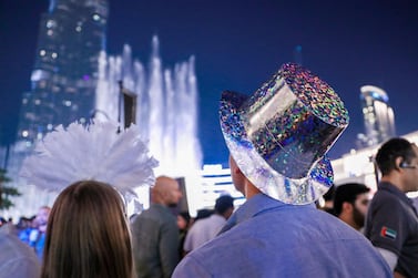 Dubai, U.A.E. . December 31, 2018. New Years' Eve celebrations before the fireworks at The Burj Khalifa and Downtown Dubai area. Victor Besa / The National Section: NA Reporter: