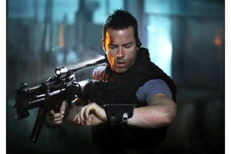 Guy Pearce in Lockout. Courtesy Everett Collection