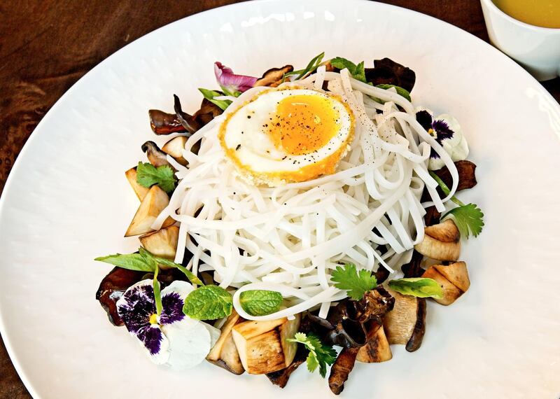 Mushroom Laksa at Masterchef, the TV restaurant in Dubai