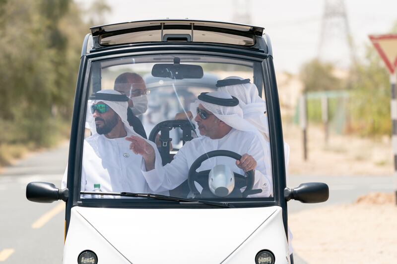 Sheikh Nahyan bin Zayed, Chairman of the Board of Trustees of Zayed bin Sultan Al Nahyan Charitable and Humanitarian Foundation and Sheikh Saif bin Zayed, Deputy Prime Minister and Minister of the Interior. Photo: Ryan Carter for the Ministry of Presidential Affairs