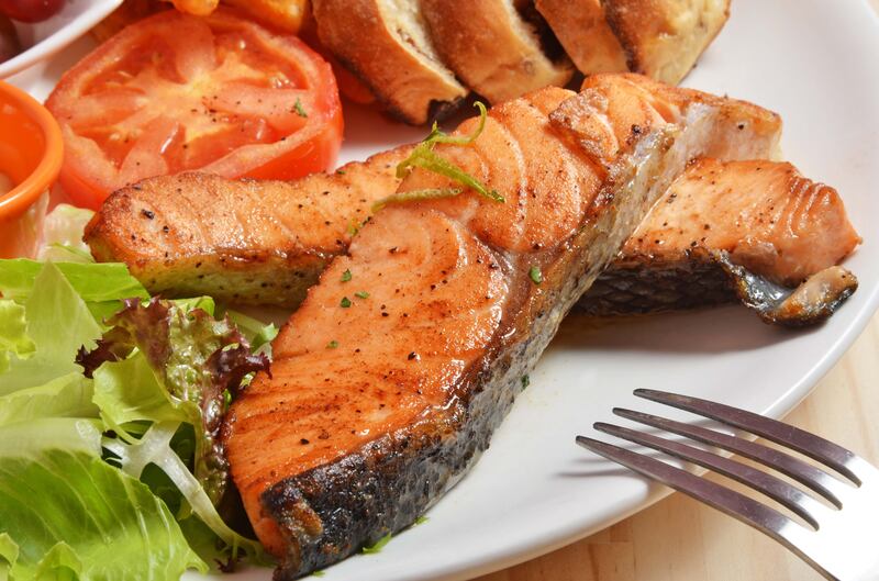 Salmon contains high omega-3 fatty acids that support heart health, lower inflammation and regulate blood pressure. Getty Images