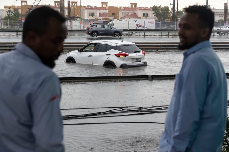 The heavy rain in the UAE caused flooding and disrupted operations. Antonie Robertson/The National