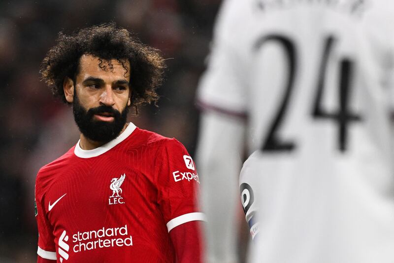 Liverpool striker Mohamed Salah. PA