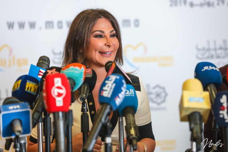 Lebanese singer Elissa at her press conference at Mawazine Festival on June 24, in Rabat, Morocco this year. Courtesy Mawazine Festival