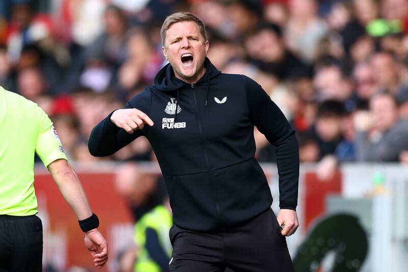 Eddie Howe saw his team defeated 3-0 at Aston Villa last week, only the fourth time the Magpies had lost in the Premier League this season. Getty