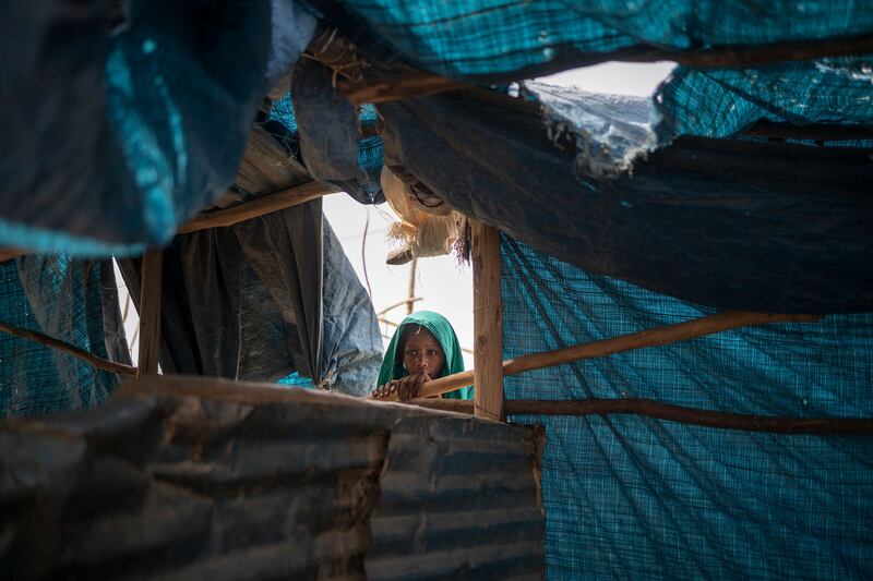 A camp in Ethiopia provides a temporary home for thousands of people displaced by conflict. AFP