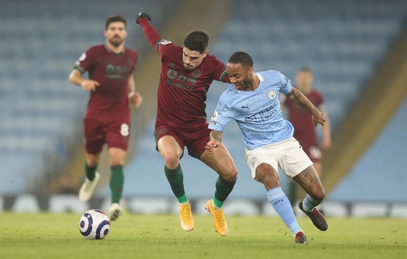 Raheem Sterling, 8 - Early cut-back was hacked away by Coady, but the forward’s presence was enough to panic Dendoncker who diverted the ball past Patricio. Clipped the outside of the post with a stunning effort in the 78th minute. Getty