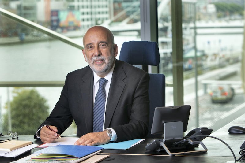 The lockdown both defines Gabriel Makhlouf's job as Governor of the Irish central bank and provides a perspective on the decades of movement and upheaval that have brought him where he is today. Courtesy Central Bank of Ireland