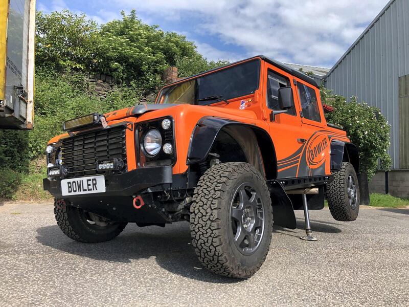 A Bowler V8 Bulldog on display at the company's headquarters. JLR