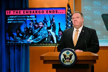 US Secretary of State Mike Pompeo announced the new sanctions on Wednesday. AP