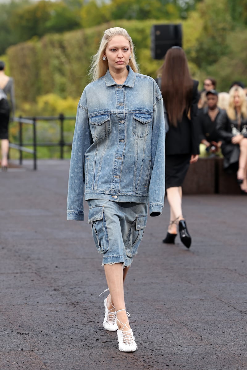 Gigi Hadid walks the runway during the Givenchy spring/summer 2023 show at Paris Fashion Week. Getty