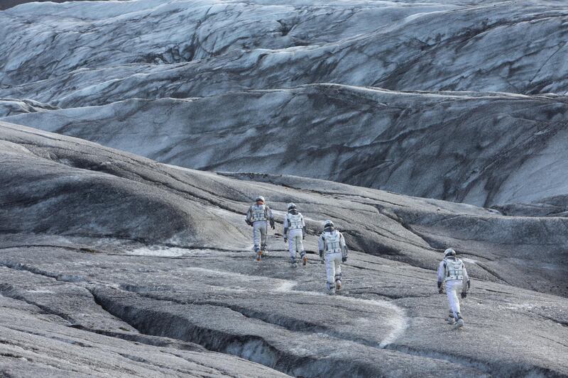A handou photo showing a scene in "Interstellar" directed by Christopher Nolan (Melinda Sue Gordon / Warner Bros.)
