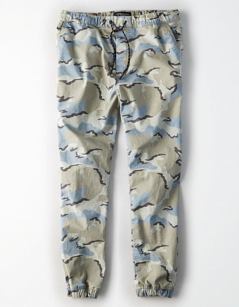 AE-M-APPAREL- Jogger- light green/blue camo jogger pant *Tracked